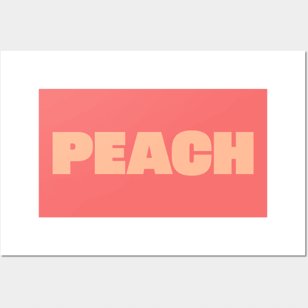 Peach Fuzz Pantone Color of the Year 2024 Wall Art by ellenhenryart